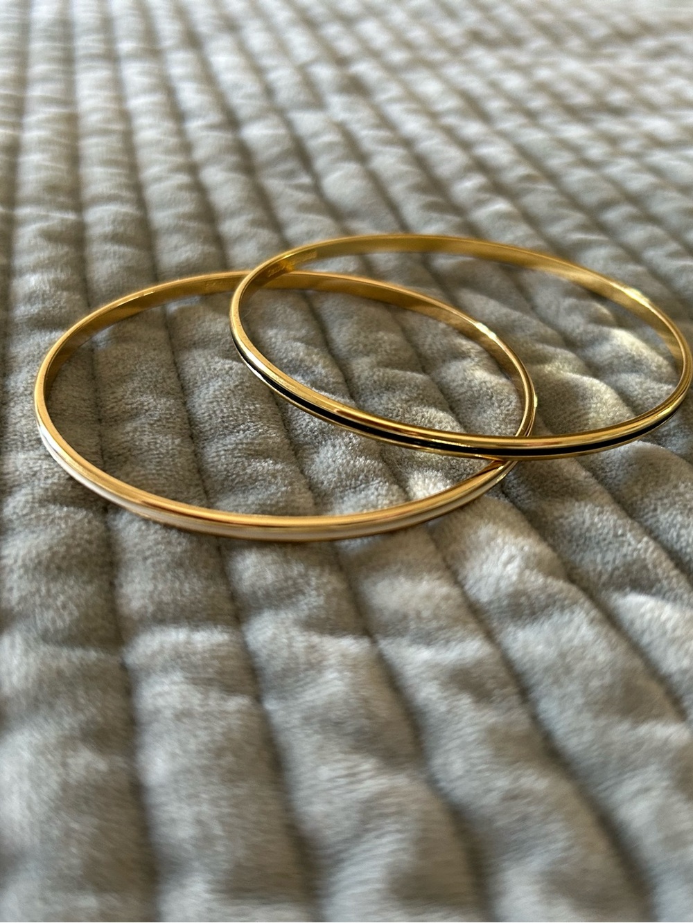 Slim Gold Stackable Bangle Bracelet Set